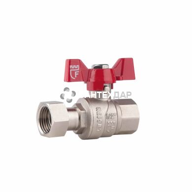 Кран шаровый с накидной гайкой SD Forte 3/4"х3/4" ВВ прямой