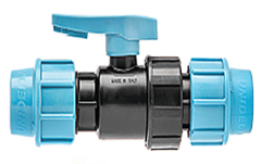 Кран шаровый для труб ПНД Unidelta 63 мм