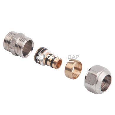 Муфта металлопластиковая обжимная Іcma 20х1/2 НР №541