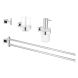 Набір аксесуарів 4 в 1 Grohe Essentials Cube 40847001