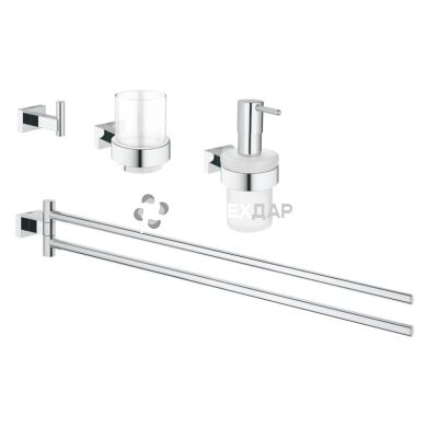 Набір аксесуарів 4 в 1 Grohe Essentials Cube 40847001