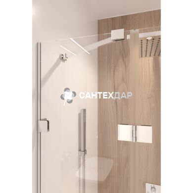 Душова кабіна Q-tap CAPRICORN CRM1018RC6 і піддон UNIRECT 301815 прямокутний 100x80
