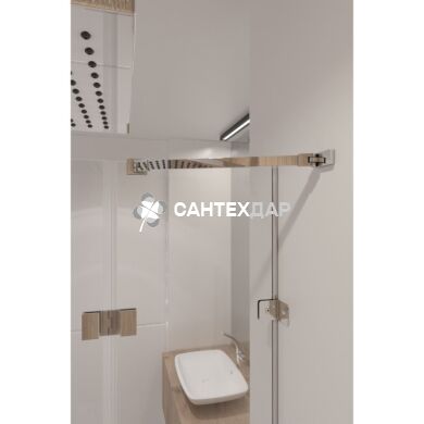Душова кабіна Q-tap CAPRICORN CRM1018RC6 і піддон UNIRECT 301815 прямокутний 100x80