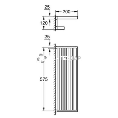 Поличка Grohe Selection Cube 40804000