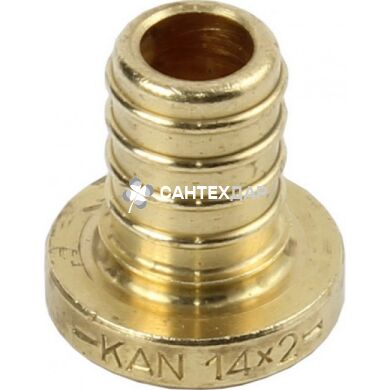 Заглушка&nbsp;KAN Push 32x4.4&nbsp;мм латунь