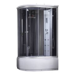 Душовий бокс з гідромасажем Q-tap 12080.2R BLACK/GREY