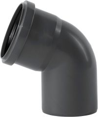 Колено ПП внутренней канализации Ostendorf Safe 75х67&deg;