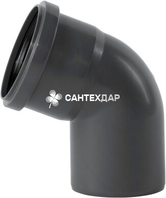 Коліно ПП внутрішньої каналізації Ostendorf Safe 75х67&deg;