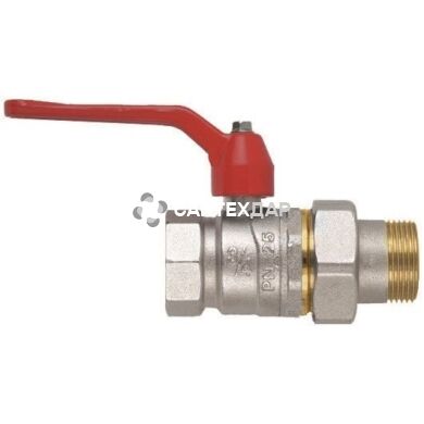 Кран шаровый с американкой Gross Optimal 1 1/2" прямой ручка