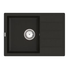Мийка кварцева Vankor Easy EMP 02.62 Black + сифон