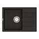 Мийка кварцева Vankor Easy EMP 02.62 Black + сифон