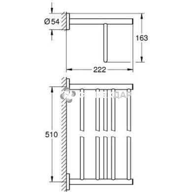 Поличка Grohe BauCosmopolitan 40462001