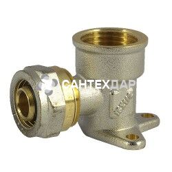 Угол установочный обжимной АБ 16х1/2" ВР