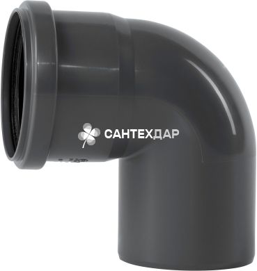 Колено ПП внутренней канализации Ostendorf Safe 75х87&deg;