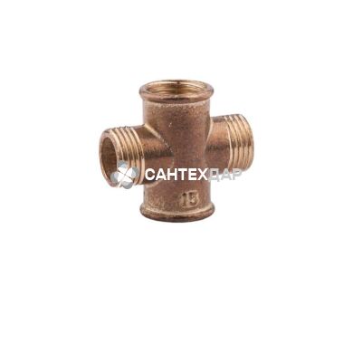Крестовина латунная KD 1/2" ВНВН