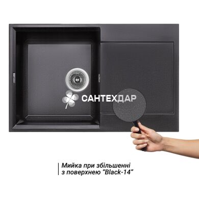 Мийка кухонна Lidz 790x495/230 BLM-14