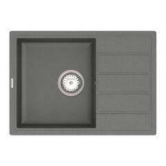 Мийка кварцева Vankor Easy EMP 02.62 Gray + сифон