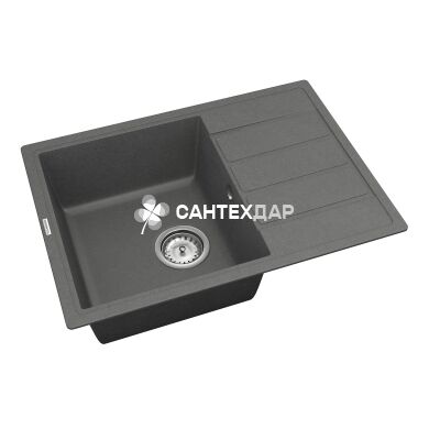 Мойка кварцевая Vankor Easy EMP 02.62 Gray + сифон