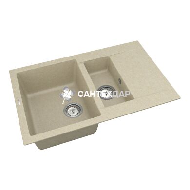 Мийка кварцева Vankor Orman OMP 04.80 Beige + сифон