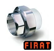 Муфта американка ППР Firat 20х1/2 ВР белая