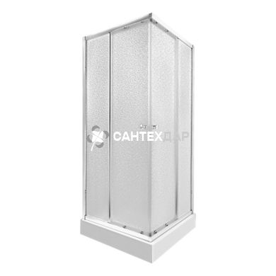 Набор Qtap душевая кабина Presto CRM1088SP5 Pear + поддон Unisquare 308815