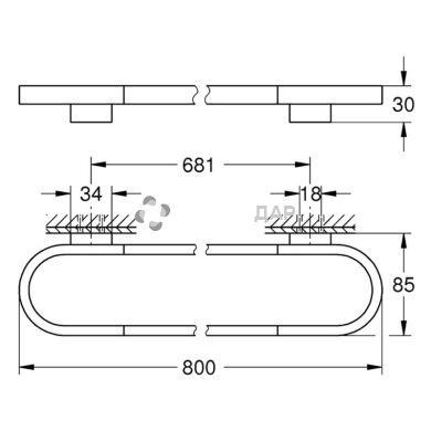 Рушникотримач Grohe Selection 41058000