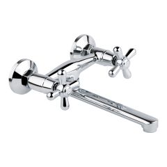 Смеситель кухонный буксовый настенный Q-Tap Dominox CRM 361 резина