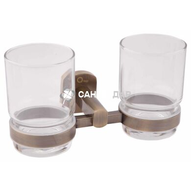 Стакан настенный QT Liberty ANT 1155 двойной