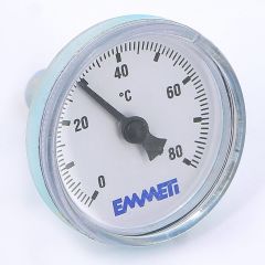 Термометр осевой Emmeti 1/4" 80°С
