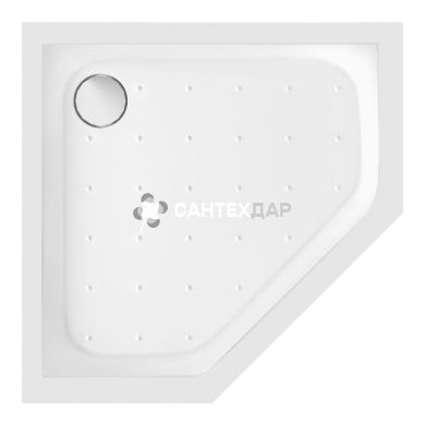 Душовий піддон Q-tap LEOSCORP 309915 п'ятикутний 90x90 низький акрил