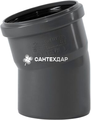 Коліно ПП внутрішньої каналізації Ostendorf Safe 90х15°