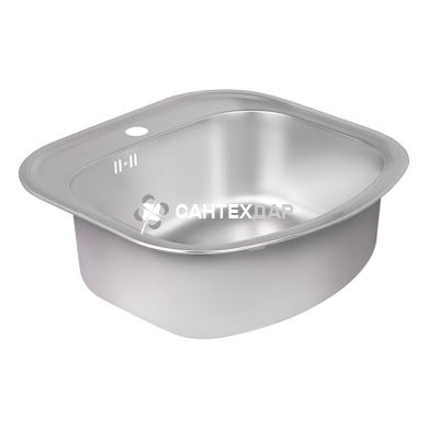 Мийка кухонна з нержавіючої сталі Qtap 4947 Satin 0,8 мм