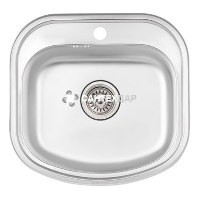 Мийка кухонна з нержавіючої сталі Qtap 4947 Satin 0,8 мм