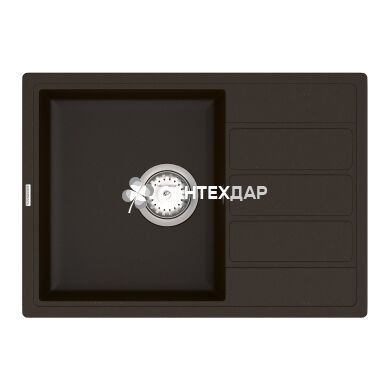 Мийка кварцева Vankor Easy EMP 02.62 Chocolate + сифон