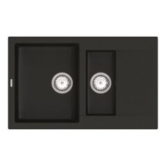 Мойка кварцевая Vankor Orman OMP 04.80 Black + сифон