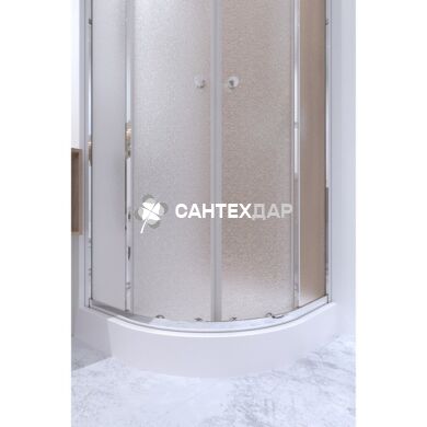 Набор Qtap душевая кабина Presto CRM1088AP5 Pear + поддон Uniarc 308815