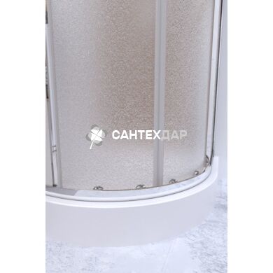 Набор Qtap душевая кабина Presto CRM1088AP5 Pear + поддон Uniarc 308815
