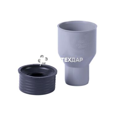 Переход ПП Sewage чугун/пластик 124/110 без резинки