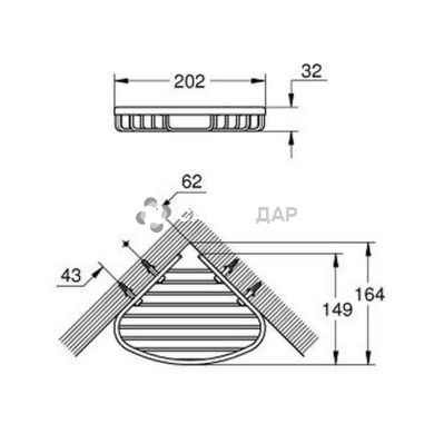 Поличка Grohe BauCosmopolitan 40664001