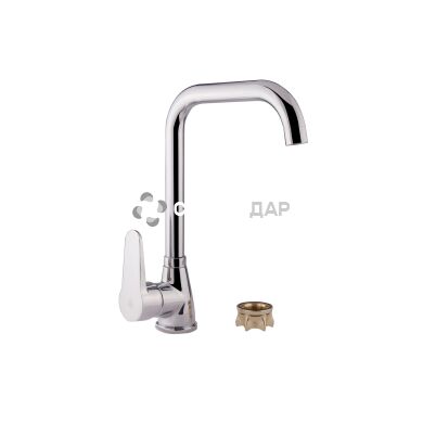 Смеситель для кухни GF Italy 01-007AF-35 U CRM на гайке