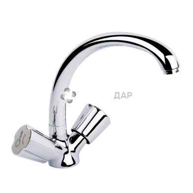 Смеситель кухонный буксовый Q-Tap Mix CRM 273 резина