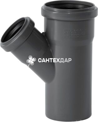Тройник ПП внутренней канализации Ostendorf Safe 75/50х45&deg;