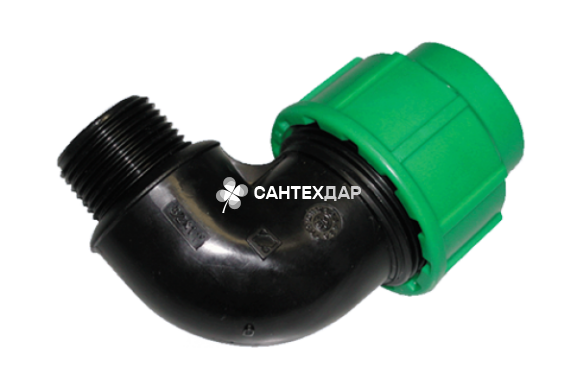 Колено компрессионное переходное Georg Fischer 40х1 1/4" НР