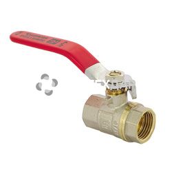 Кран шаровый АБ 1 1/2" ВВ ручка