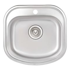 Мийка кухонна з нержавіючої сталі Qtap 4947 Micro Decor 0,8 мм