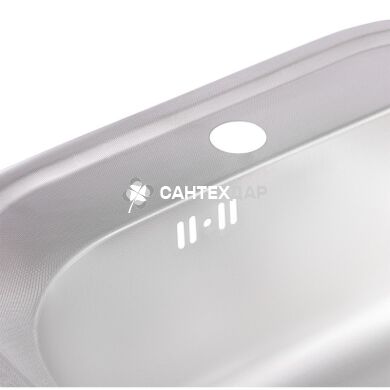 Кухонная мойка из нержавейки Qtap 4947 Micro Decor 0,8 мм