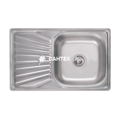 Кухонная мойка LIDZ 7848 Satin 0,8 мм