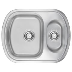 Мийка кухонна ULA 7703 ZS нержавіюча Micro Decor 0.8 мм подвійна
