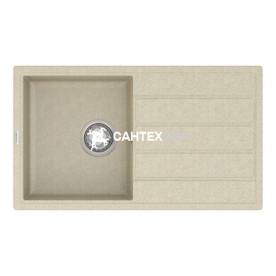 Мойка кварцевая Vankor Easy EMP 02.76 Beige + сифон