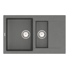 Мойка кварцевая Vankor Orman OMP 04.80 Gray + сифон